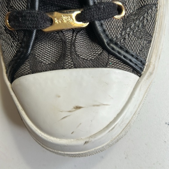 COACH EMPIRE SIGNATURE CANVAS LACE UP LOW TOP SNEAKERS SIZE 8B - Picture 13 of 13